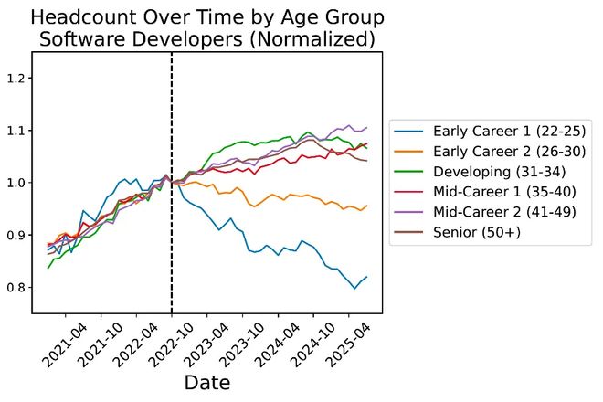 锤：00后20%初级IT岗蒸发AI失业潮来了不朽情缘网站Hinton神预言！斯坦福惊人实(图12)
